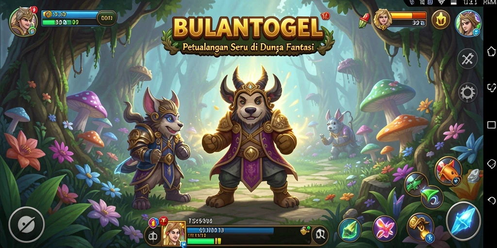 Gameplay BULANTOGEL yang seru dan mengasyikkan.