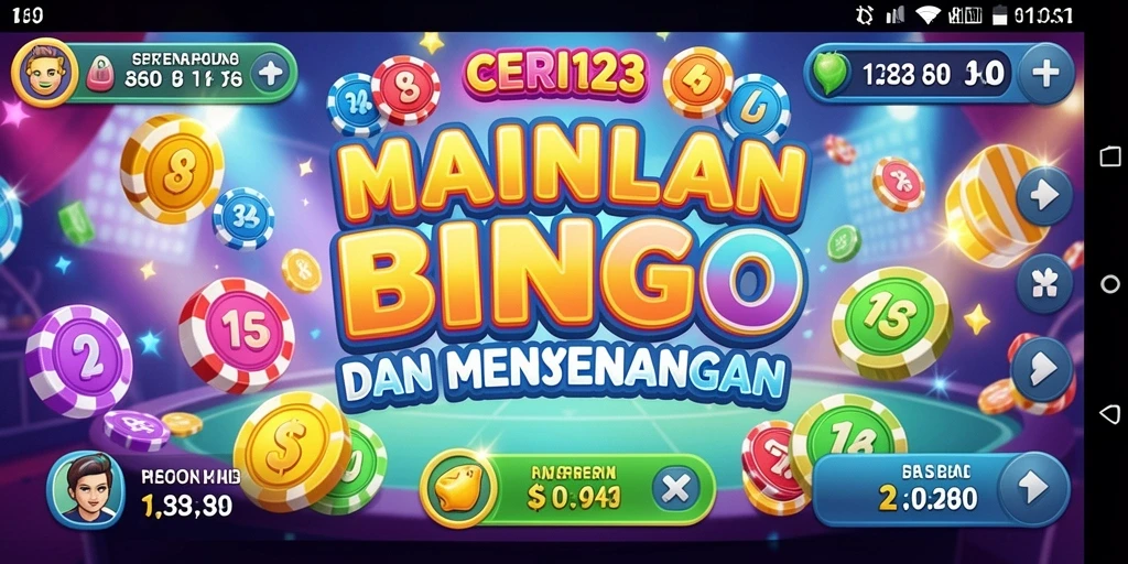 Screenshot CERI123 menunjukkan suasana seru dalam permainan Bingo.
