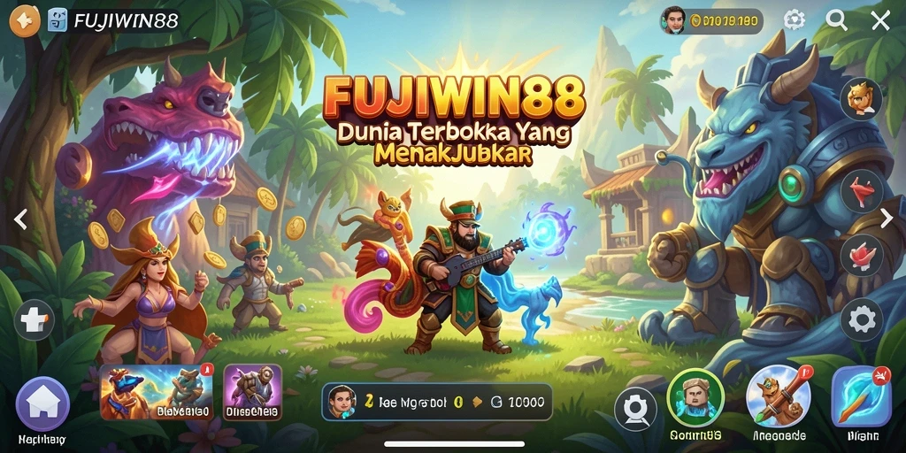 Menampilkan gameplay seru dalam dunia terbuka FUJIWIN88.