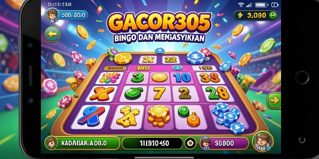 Screenshot GACOR305 menampilkan gameplay Bingo yang seru dan interaktif.