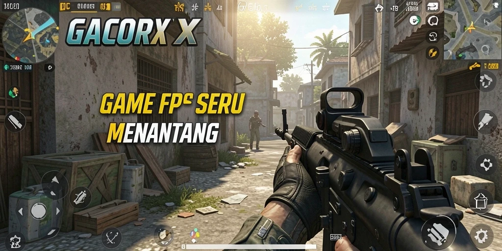 Tampilan seru dari gameplay GACORX dengan aksi menembak yang mendebarkan.