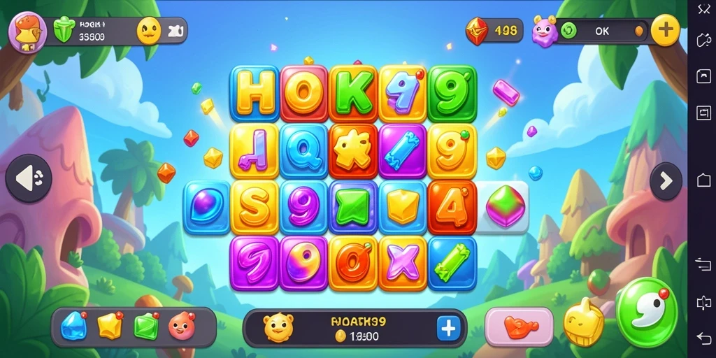 Tampilan gameplay HOKI9 yang seru dan penuh warna.