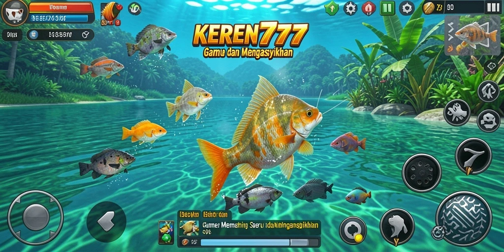 Tampilan gameplay KEREN777 menunjukkan pengalaman memancing yang menakjubkan.