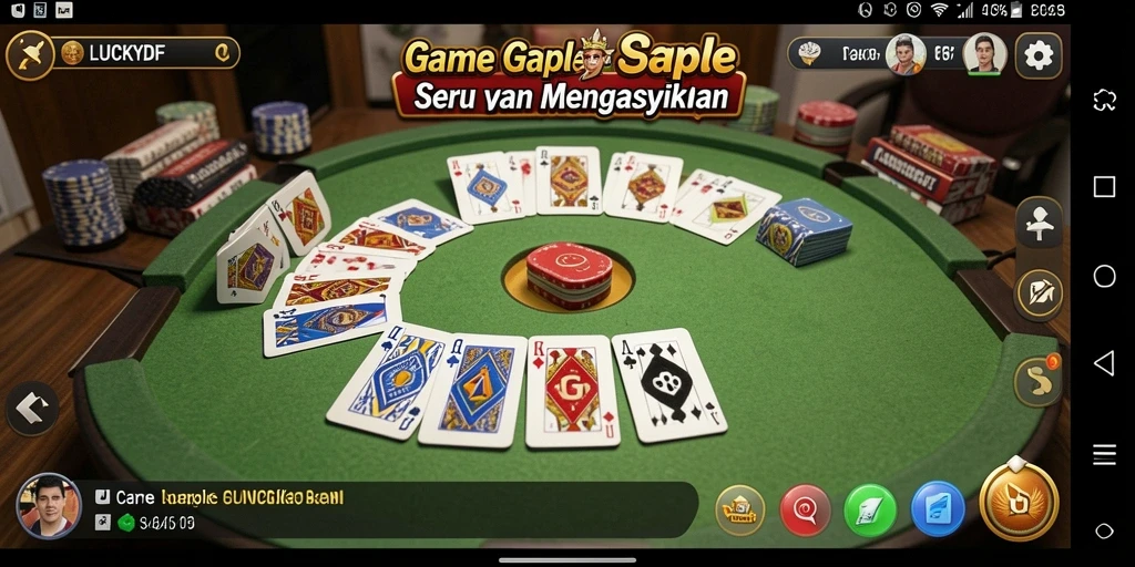 Tampilan gameplay seru dan interaktif dari LUCKYDF.