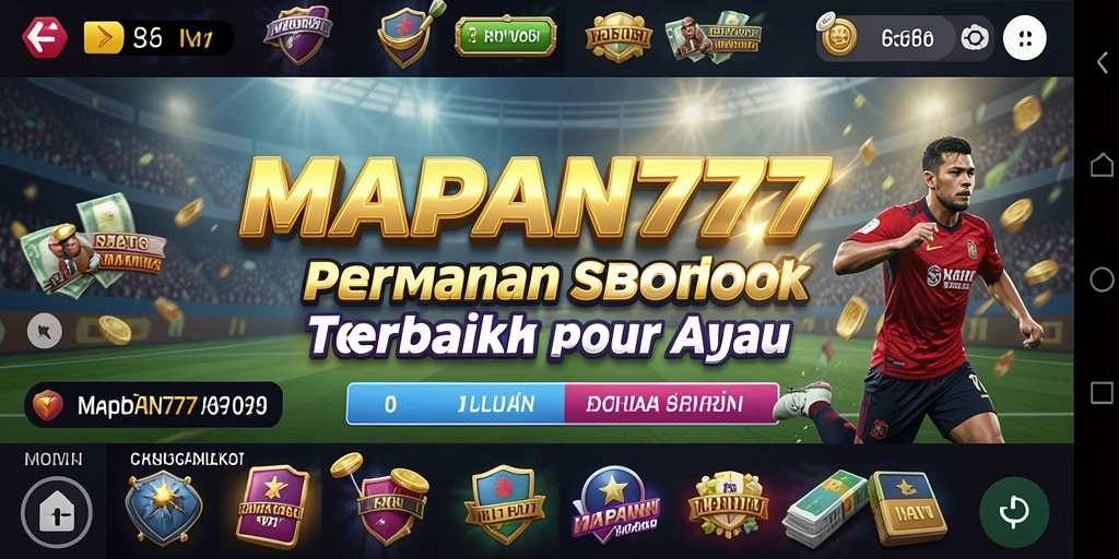 Tangkapan layar utama MAPAN777 menampilkan aksi taruhan yang seru.