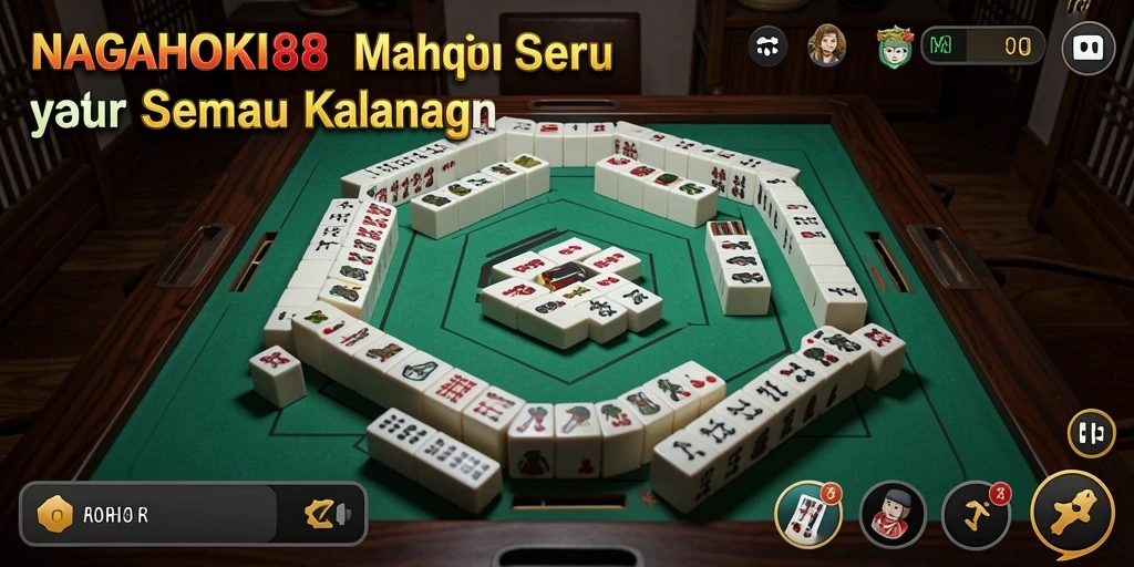 Screenshot gameplay NAGAHOKI88 yang menampilkan pengalaman Mahjong yang mendebarkan.