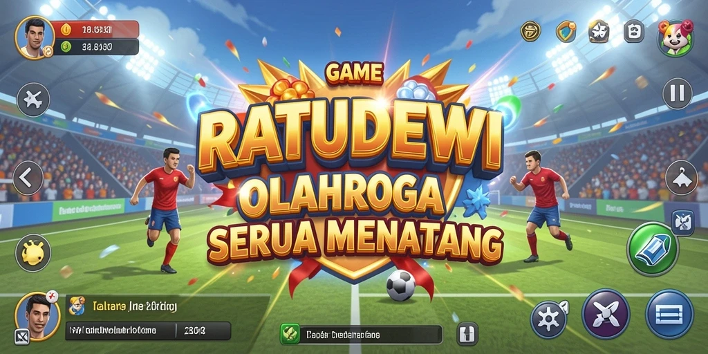 Screenshot gameplay RATUDEWI menampilkan aksi olahraga yang mendebarkan.