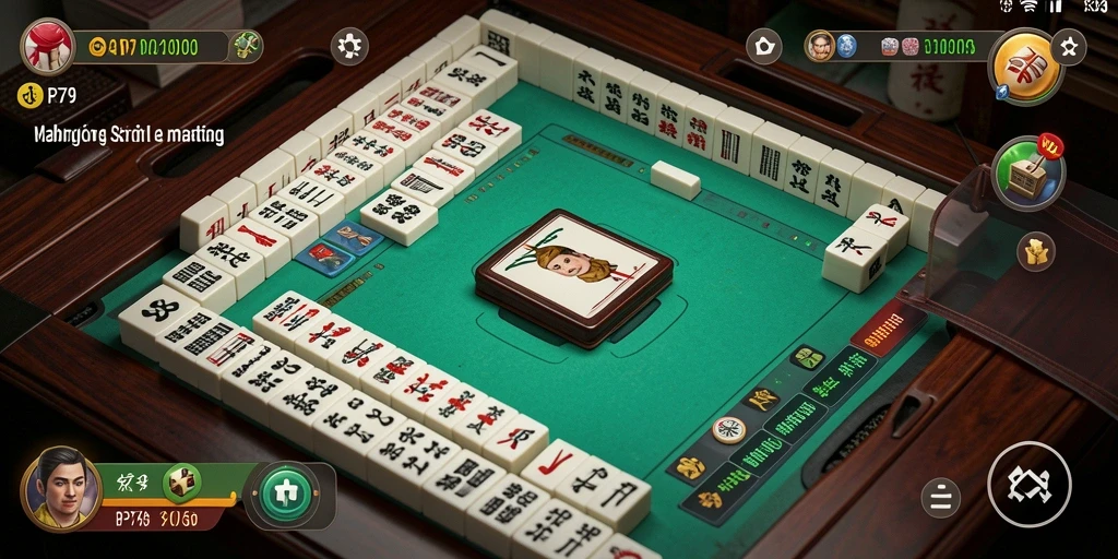 Tampilan gameplay seru dari game Mahjong RP79 dengan grafik menawan.