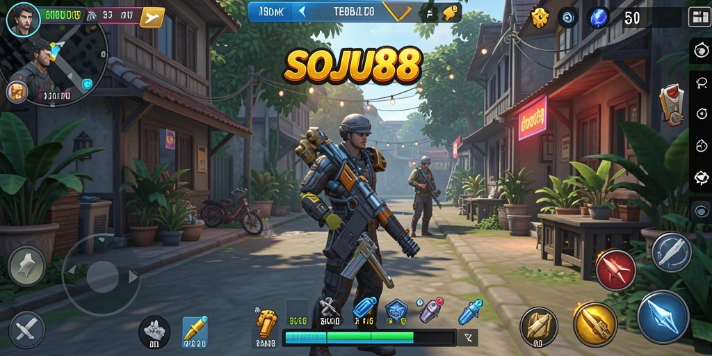 Tampilan gameplay menarik SOJU88 dalam simulasi interaktif.