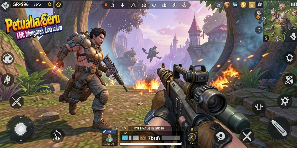 Tampilan dalam game SR996 yang penuh aksi dalam TPS.